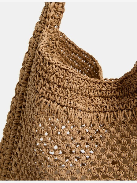 Marks & Spencer Gewebte Einkaufstasche mit Henkeln Marks & Spencer beige