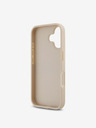 DKNY DKNY PU Leder Repeat Pattern Tonal Stripe Back Cover für iPhone 16 Plus Pink