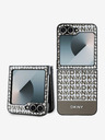 DKNY DKNY PU-Leder mit Streifenmuster auf der Rückseite für Samsung Galaxy Z Flip 6 Braun