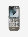 DKNY DKNY PU-Leder mit Streifenmuster auf der Rückseite für Samsung Galaxy Z Flip 6 Braun