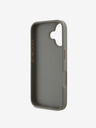 DKNY DKNY PU Leder Karomuster und Streifen Rückseite für iPhone 16 Beige