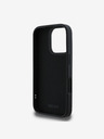 DKNY DKNY 3D Rubber Repeat Logo Line Back Cover für iPhone 16 Pro Max Schwarz