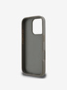 DKNY DKNY PU Leder Karomuster und Streifen Rückseitenschutz für iPhone 16 Pro Max Beige