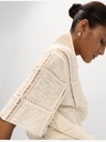 Marks & Spencer Gestricktes Oberteil mit großen Maschen, Baumwollmischung, mit Kragen Marks & Spencer off-white