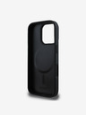 DKNY DKNY PU Leder Stack Logo Magsafe Schutzhülle für iPhone 16 Pro Max Schwarz