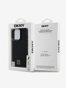 DKNY DKNY PU Leder Stack Logo Magsafe Schutzhülle für iPhone 16 Pro Max Schwarz