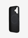 DKNY DKNY PU Leder Karomuster Magsafe Back Cover für iPhone 16 Schwarz