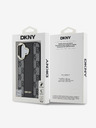 DKNY DKNY PU Leder Karomuster Magsafe Back Cover für iPhone 16 Schwarz