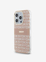 DKNY PC/TPU Repeat Pattern Tonal Stripe Magsafe Back Cover für iPhone 13 Pro Pink DKNY