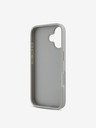 DKNY DKNY PU Leder Repeat Pattern Tonal Stripe Back Cover für iPhone 16 Beige