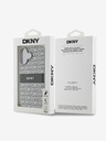 DKNY DKNY PU Leder Repeat Pattern Tonal Stripe Back Cover für iPhone 16 Beige