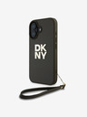 DKNY DKNY PU Leder Stack Logo Handgelenkband Schutzhülle für iPhone 16 Grün