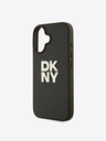 DKNY DKNY PU Leder Stack Logo Handgelenkband Schutzhülle für iPhone 16 Grün