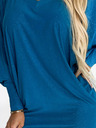 numoco Batwing Kleid - navy mit Glitzer Numoco