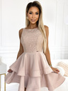 numoco Kleid mit Spitze - beige Numoco LAURA