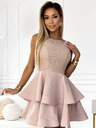 numoco Kleid mit Spitze - beige Numoco LAURA