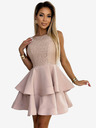 numoco Kleid mit Spitze - beige Numoco LAURA