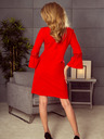 numoco Kleid mit Spitzenärmeln - rot Numoco MARGARET