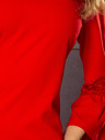 numoco Kleid mit Spitzenärmeln - rot Numoco MARGARET