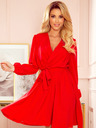 numoco Damen Kleid mit Halsausschnitt - Rot Numoco BINDY