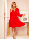 numoco Damen Kleid mit Halsausschnitt - Rot Numoco BINDY