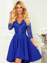 numoco Exklusives Kleid mit Spitze - blau Numoco NICOLLE