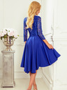numoco Exklusives Kleid mit Spitze - blau Numoco NICOLLE
