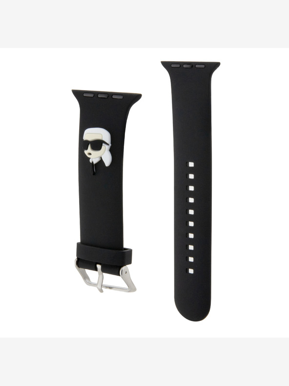 Karl Lagerfeld Karl Lagerfeld Karl Head NFT-Armband für Apple Watch 38/40/41 Schwarz