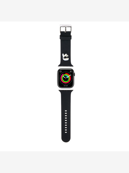 Karl Lagerfeld Karl Lagerfeld Karl Head NFT-Armband für Apple Watch 38/40/41 Schwarz