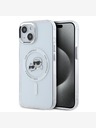 Karl Lagerfeld Karl Lagerfeld IML K&CH Heads Metallrahmen MagSafe Back Cover für iPhone 13 Transparent