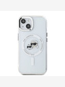 Karl Lagerfeld Karl Lagerfeld IML K&CH Heads Metallrahmen MagSafe Back Cover für iPhone 13 Transparent