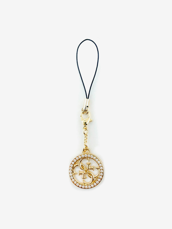 Guess Guess Anhänger 4G Strass Metall Logo