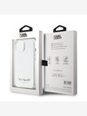 Karl Lagerfeld Genarbtes PU Hotel RSG Back Cover für iPhone 15 Grau Karl Lagerfeld