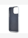 Karl Lagerfeld Genarbtes PU Hotel RSG Back Cover für iPhone 15 Pro Grau Karl Lagerfeld