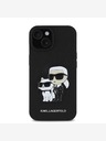 Karl Lagerfeld Karl Lagerfeld PU Saffiano Karl und Choupette Schutzhülle für iPhone 15 Schwarz