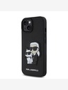 Karl Lagerfeld Karl Lagerfeld PU Saffiano Karl und Choupette Schutzhülle für iPhone 15 Schwarz
