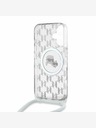 Karl Lagerfeld Karl Lagerfeld IML Monogram Crossbody K&CH Heads MagSafe Back Cover für iPhone 16 Transparent