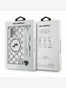 Karl Lagerfeld Karl Lagerfeld IML Monogram Crossbody K&CH Heads MagSafe Back Cover für iPhone 16 Transparent