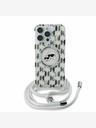 Karl Lagerfeld Karl Lagerfeld IML Monogram Crossbody K&CH Heads MagSafe Back Cover für iPhone 16 Pro Transparent