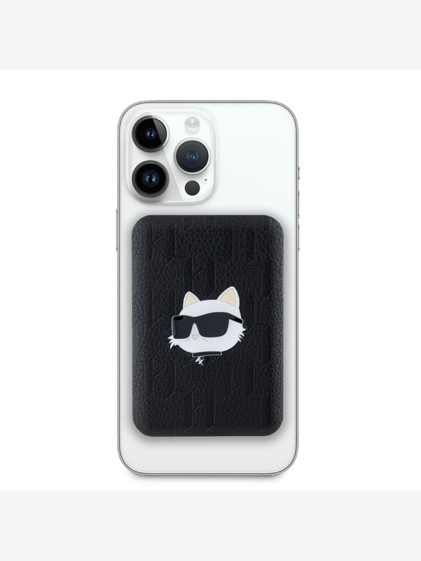 Karl Lagerfeld Karl Lagerfeld Geprägter Choupette Kopf MagSafe Powerbank 5000mAh Schwarz
