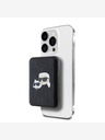 Karl Lagerfeld Karl Lagerfeld Geprägte K&CH Köpfe MagSafe Powerbank 5000mAh Schwarz