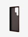 Guess Guess PU 4G Metall Logo Rückseite für Samsung Galaxy S23 Ultra Braun