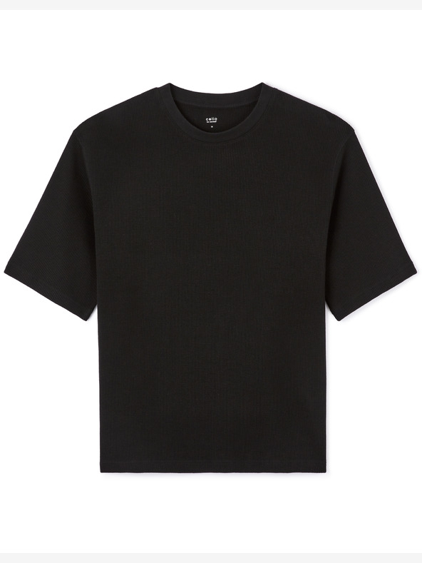 Celio Schwarzes Herren-T-Shirt Celio Lemiwaff