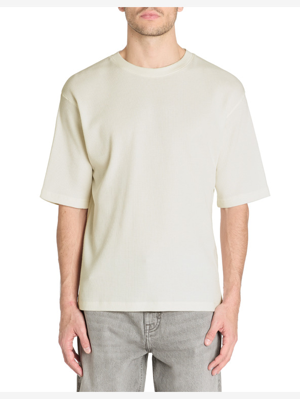 Celio Cremefarbenes Herren-T-Shirt Celio Lemiwaff