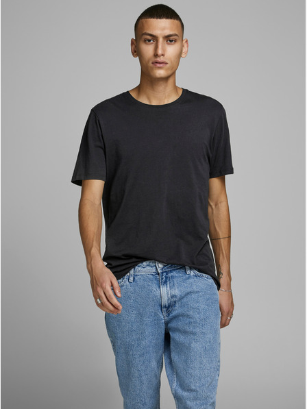 Jack & Jones Schwarzes Basic-T-Shirt Jack & Jones