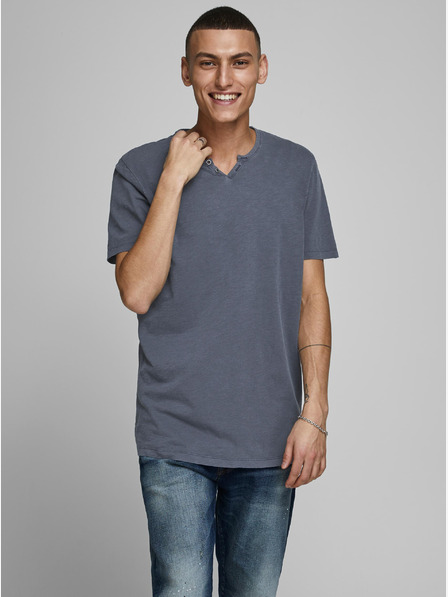 Jack & Jones Blaues Jack & Jones Herren Basic-T-Shirt