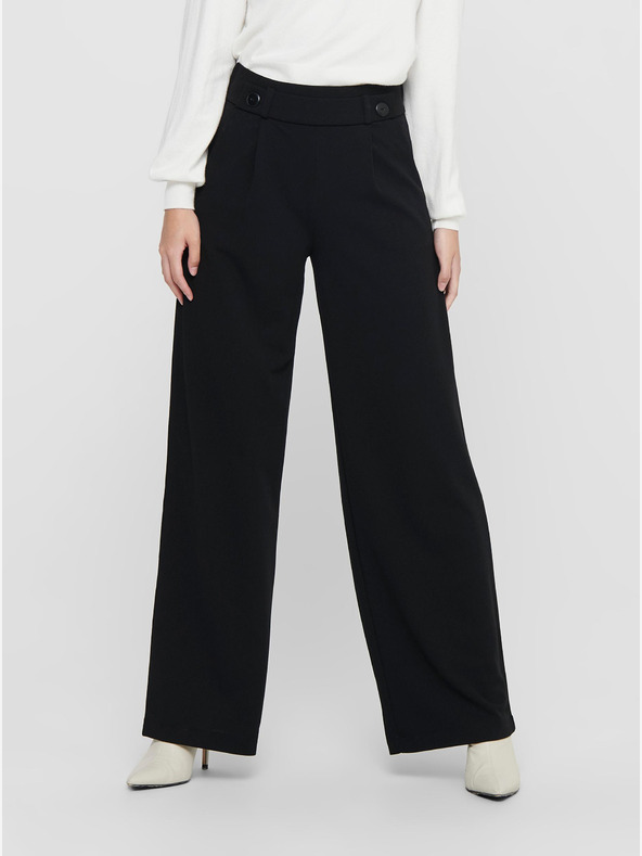 Jacqueline de Yong Schwarze Damen-Weitbeinhosen JDY Geggo