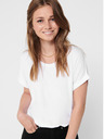 ONLY Weißes Basic-T-Shirt ONLY Moster