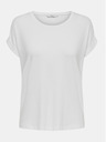 ONLY Weißes Basic-T-Shirt ONLY Moster