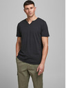 Jack & Jones Schwarzes Jack & Jones Esplit Hemd mit Knopfleiste